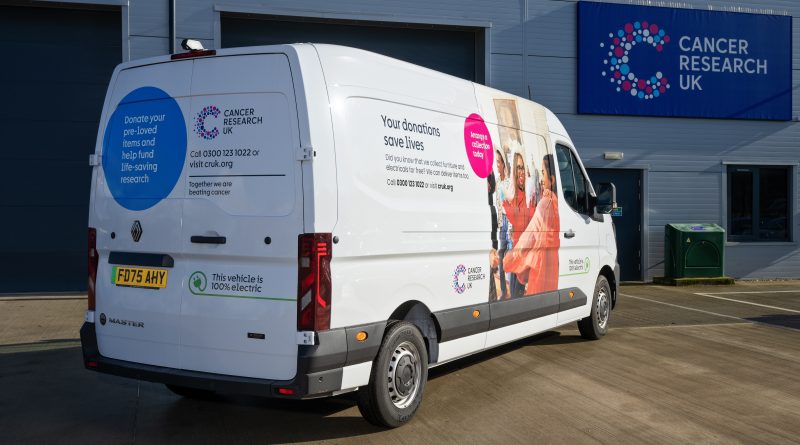 Renault Master E-Tech electric helps Cancer Research UK raise funds and lower its local carbon footprint