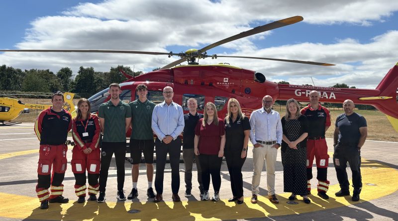 Teaming up for vital air ambulance cause