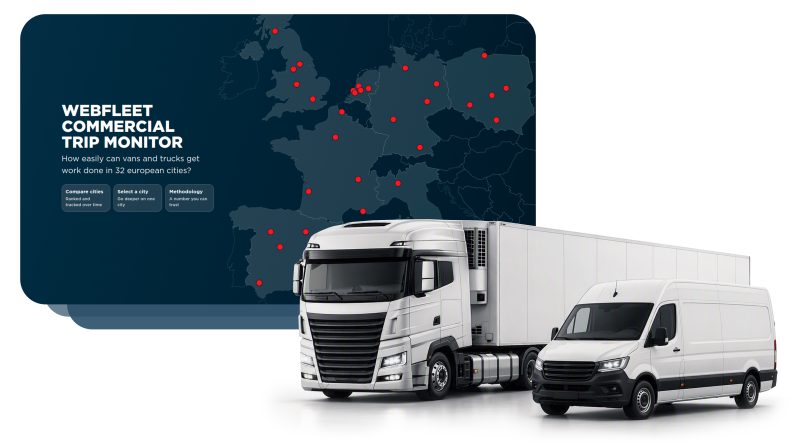 Webfleet Commercial Trip Monitor reveals Europe’s easiest and most challenging cities for fleets
